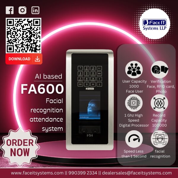FA600 Face Recognition Based Access control System