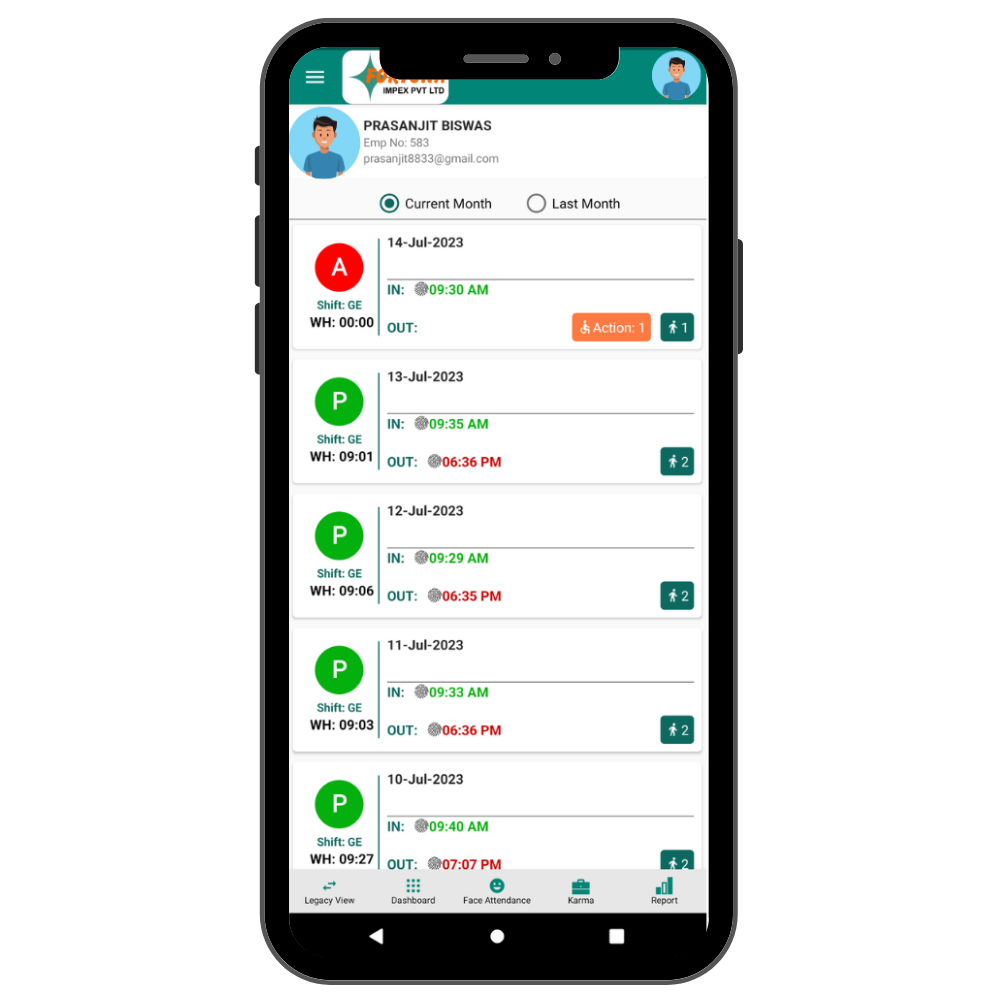 Mobile App based Attendance Solutions