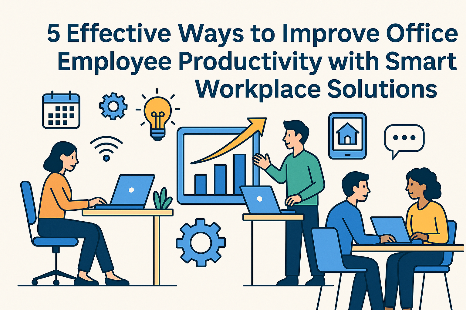 Office Employee Productivity with Smart Workplace Solutions