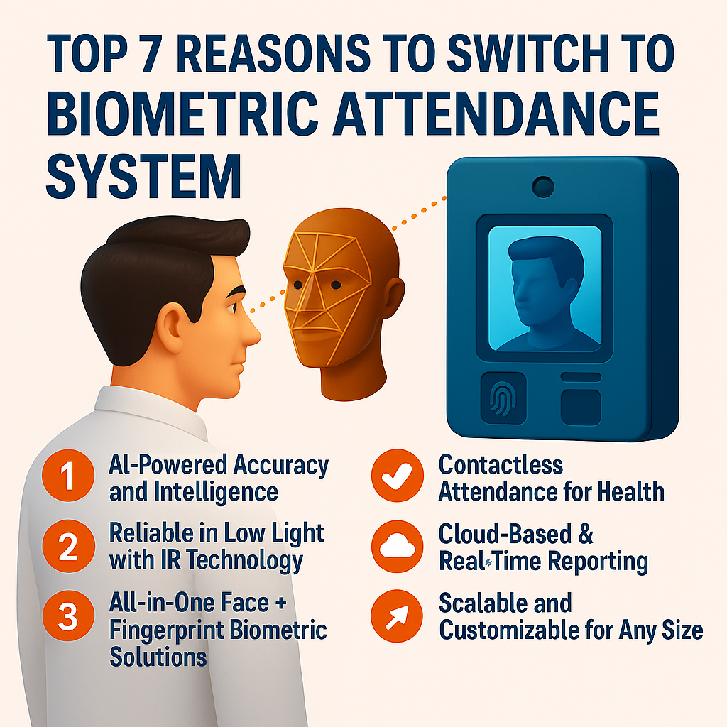 7 reason to switch biometric attendance system